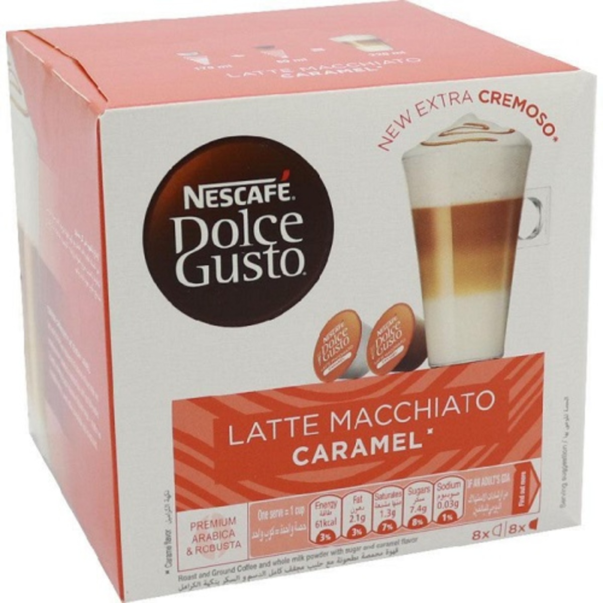 Nescafe Dolce Gusto Caramel Latte Macchiato 16 Capsules