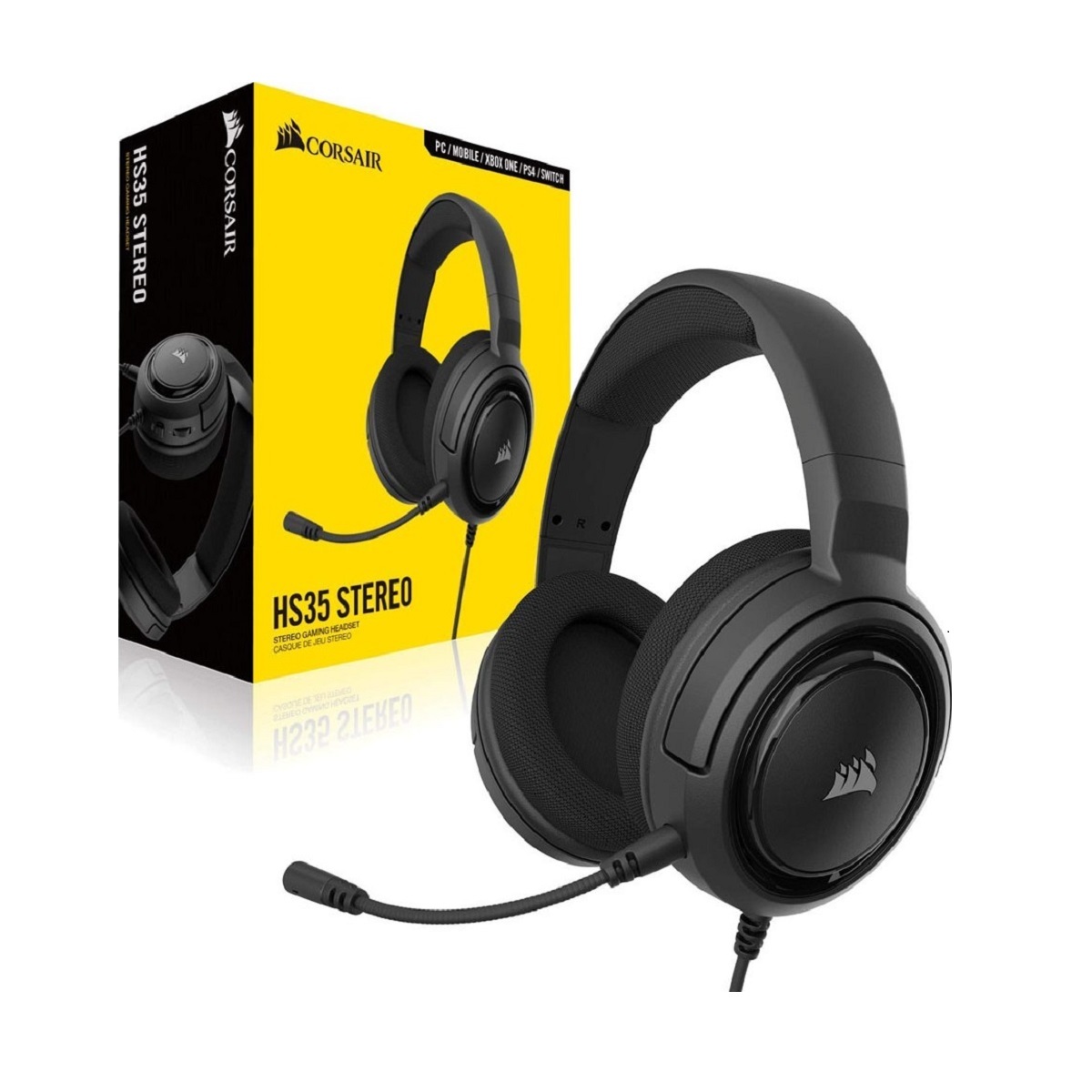 Corsair HS35 Stereo Multiplatform Gaming Headset Carbon Gaming