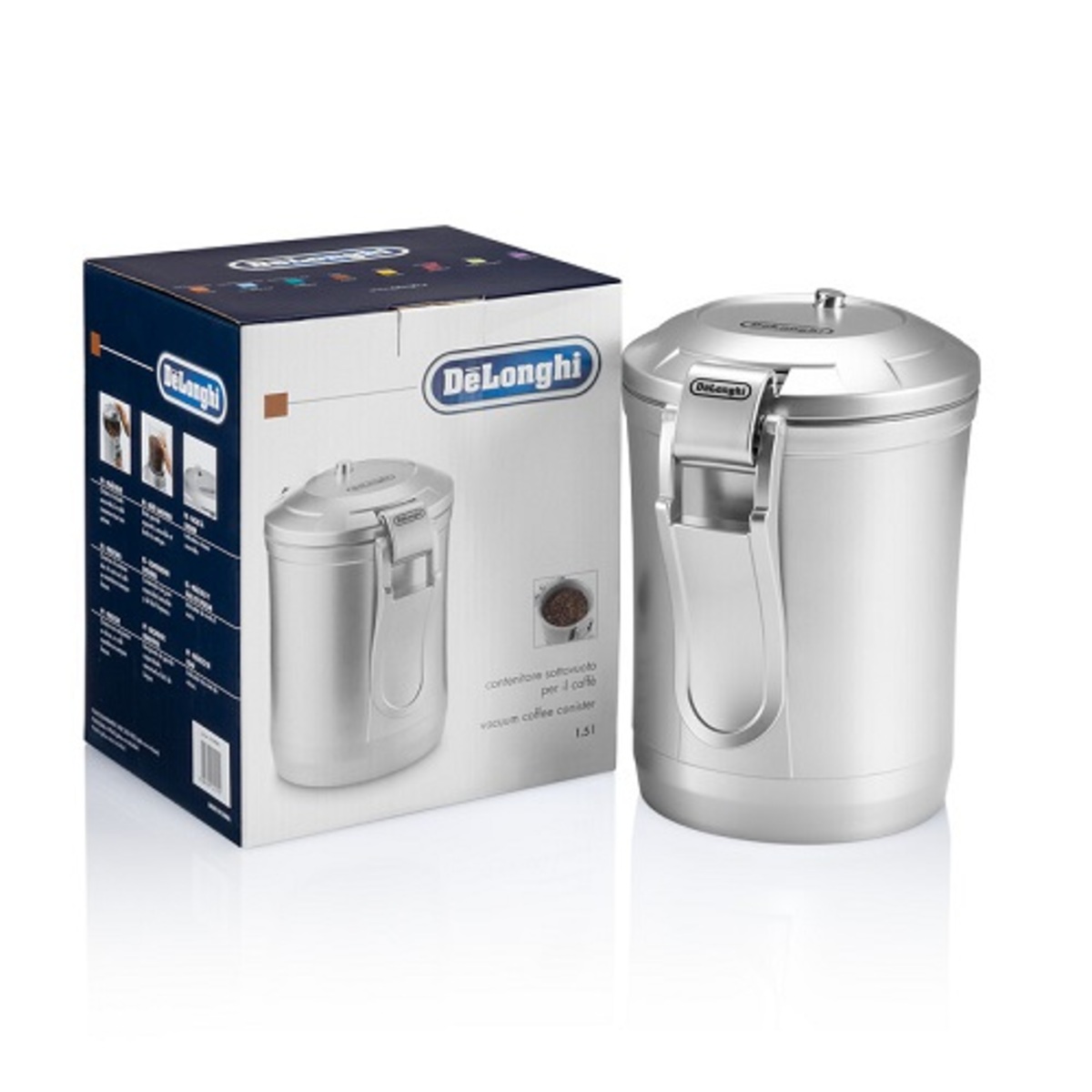 DeLonghi Vacuum Coffee Canister 1.5 Liter DLSC068 Coffee Care