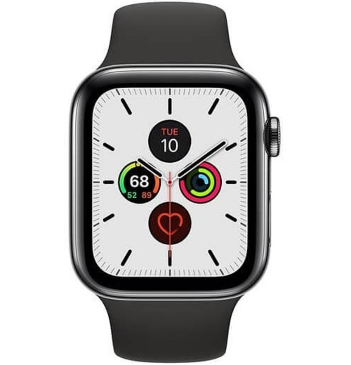 Apple Watch Series 5, GPS + Cellular, 44mm, Space Black Stainless